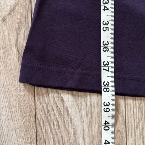 Eddie Bauer Faux Wrap Long Sleeve Purple Dress Womens Small Travel Comfycore - Picture 10 of 12